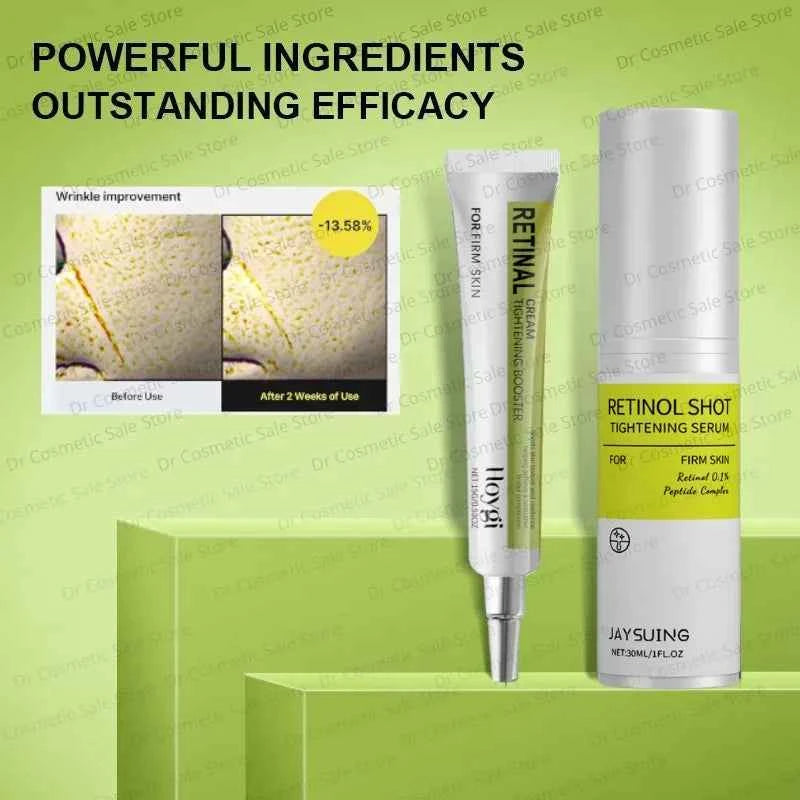 Korean Retinol Wrinkle Remover Cream Shot Tightening Firming Fine Line Enhancer Moisturizing Pore Shrinking  Repair Serum Care