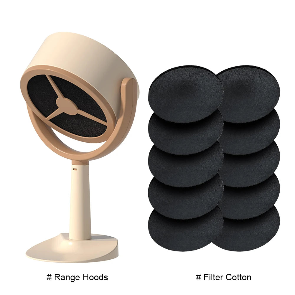 Angle-adjustable Portable Range Hood Mini Kitchen Desktop Range Hood USB Charging Plug for Indoor Barbecue Hot Pot Range Hood - AMULET RING STORE