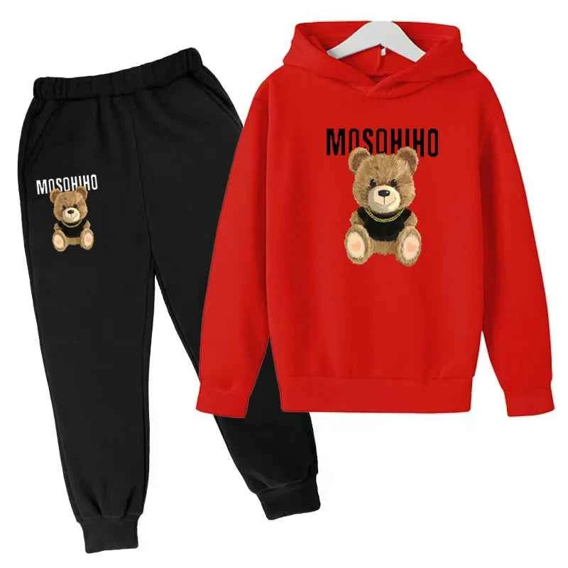 Fall/Winter 2024 Sports Kids Hoodie Set Sunshine Boys & Girls Casual Kids Top + Pants in Multiple Color Options for Ages 3-13