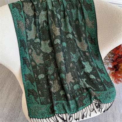 Autumn Bohemian Ethnic Paisley Cashmere Shawls Scarf for Women Warm Jacquard Pashmina Scarves Print Design Lady Foulard Stoles - AMULET RING STORE