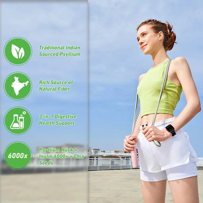 Psyllium Husk - Gut and Colon Cleanse Detox, Improve Metabolism, Relieves Gas, Bloating and Constipation - AMULET RING STORE