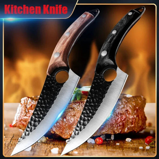 Boning Knives Chef Cooking Slicing Meat Fruit Fish Fillet Kitchen Knives Stainless Steel Hand Forge Blade Utility Barbecue Knife - AMULET RING STORE