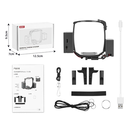 Airdrop System for DJI Mavic 3/2 Pro Zoom AIR 2 Mini 2/Mini 3 Drone Fishing Bait Wedding Ring Gift Deliver Life Rescue Thrower