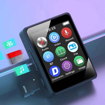 8/16/32/64GB Bluetooth MP4 MP3 Player Bluetooth 5.0 Music Stereo 1.8inch Screen MP3 With Speaker Video Playback FM Radio Recordi