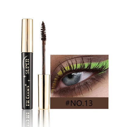 14 Colors Waterproof Mascara 5D Silk Fiber Mascara Lash Color 3D Mascara Eyelash Extension Thick Lengthening Eye Lashes Cosmetic - AMULET RING STORE