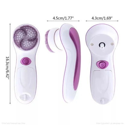 Multi-function Facial Cleansing Brush Set Vibrating Wireless Electric Face Cleansing Brush