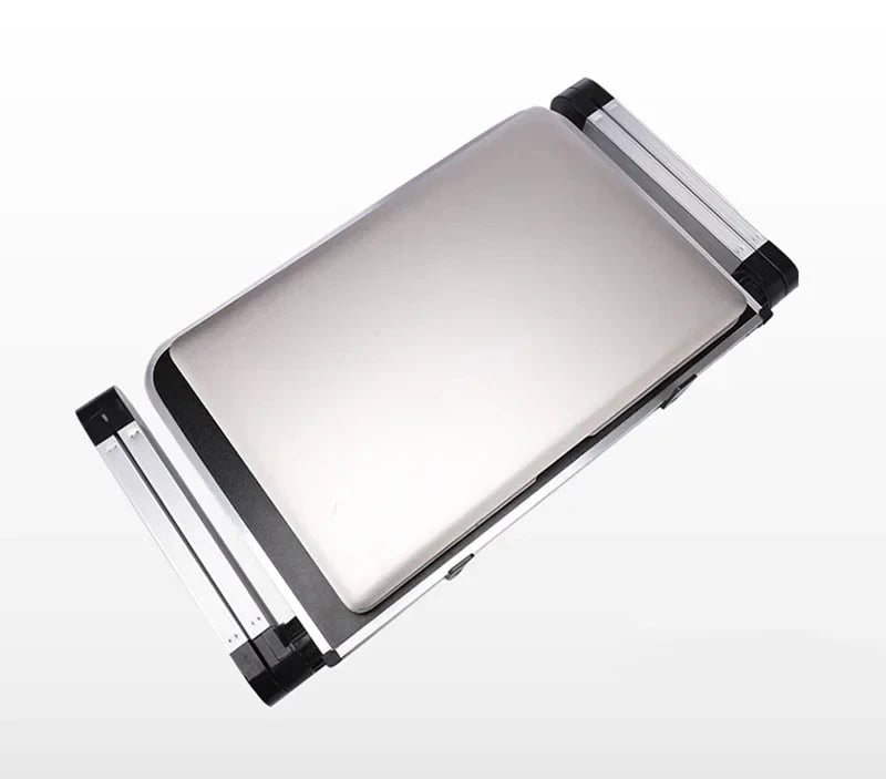 Portable Folding Holder Aluminum Alloy Laptop Stand Desk Bed Table Stand Notebook Computer Anti-Skid Bracket for 11-17 Inch - AMULET RING STORE