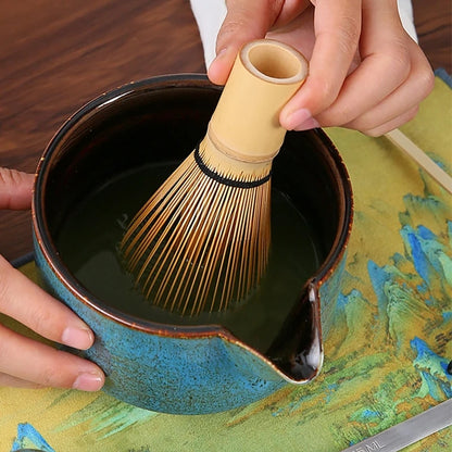 7pcs 4pcs Japanese Matcha Set Handmade Home Easy Clean Bowl Bamboo Whisk Teaspoon Tea Sets Tea Making Tools Accessories Ceremony - AMULET RING STORE