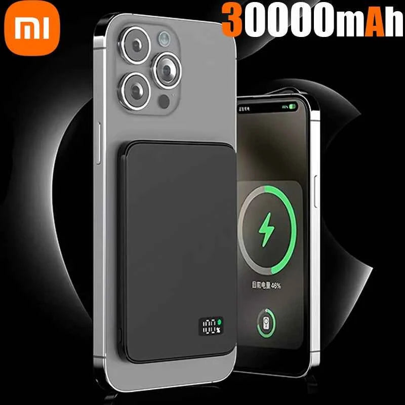 Xiaomi MIJIA 50000mAh Ultra Thin Power Bank for Magnetic Wireless Fast Charging LED Display Portable Battery For iPhone Samsung