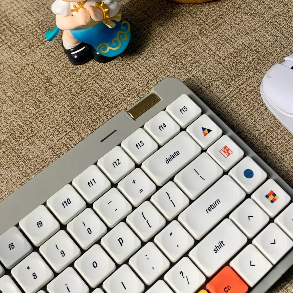 LCK Time Theme Keycaps Set PBT Custom Mondrian Keyboard Cap Low Profile Original Office Gaming KeyCap for Mechanical Keyboard