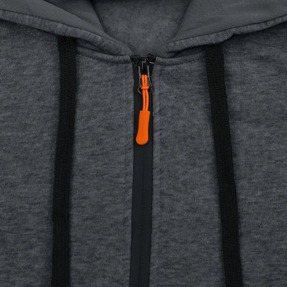 Men's Hooded Fleece Pullover Sporty Casual Jacket European American Style Autumn Winter Warm Comfortable Men's Outerwear