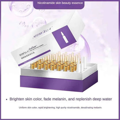 Hyaluronic Acid Peptide Whitening Serum Remove Dark Spots Melanin Brighten Shrink Pores  Moisturizing Fade Fine Lines