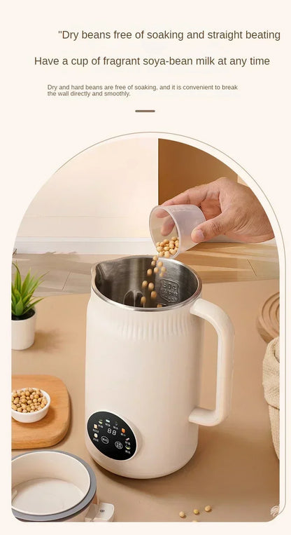 220V Electric Soybean Milk Machine Automatic Intelligent Food Blender Fruit Juicer Water Boiling Kettle Rice Paste Maker - AMULET RING STORE