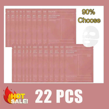 Deep Hydrating Bio Collagen Face Mask Overnight Moisturizer Pore Minimizing Refreshing Brightening Skin Care