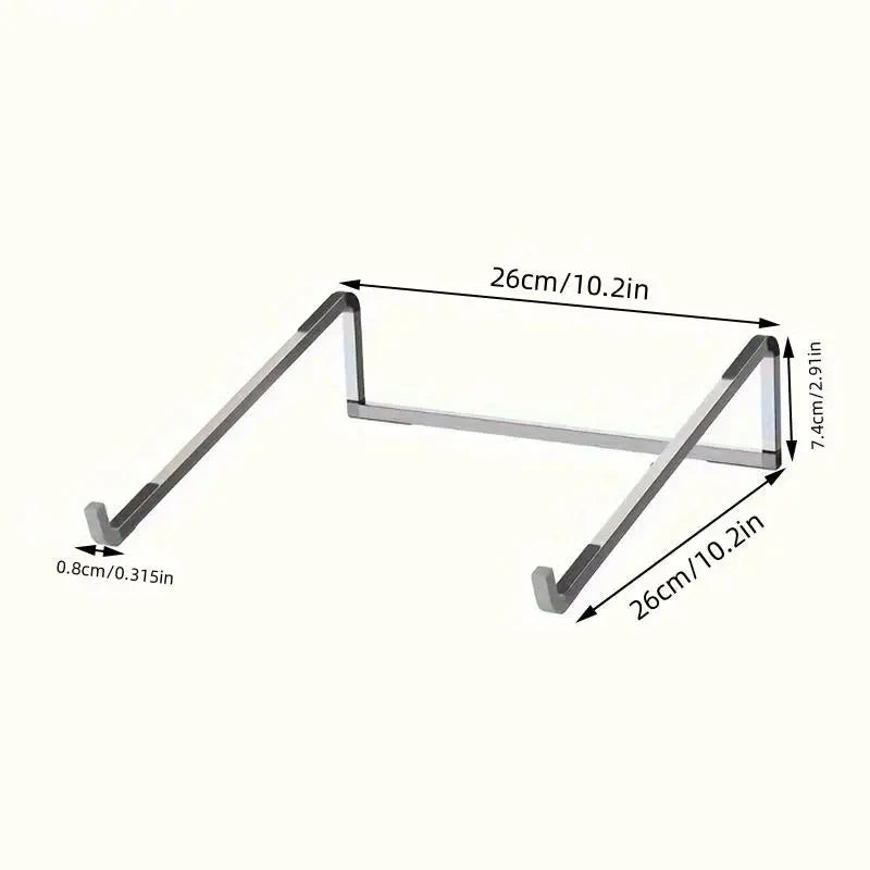 Universal Laptop Stand Foldable Adjustable Aluminum Alloy Notebook Holder Desktop Bracket for MacBook Air Pro Xiaomi - AMULET RING STORE