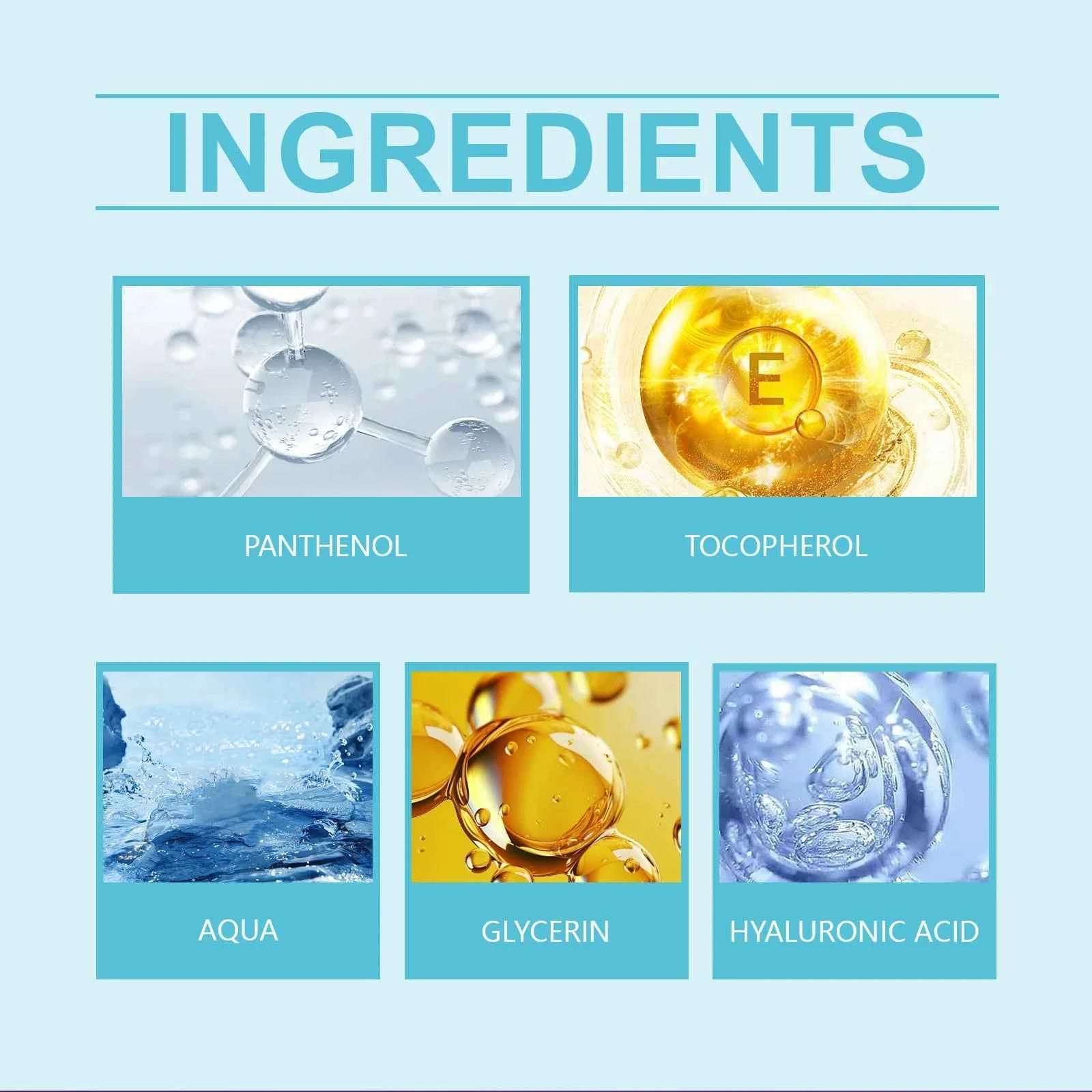 Line Reducing Firming Facial Serum Moisturizing Brightening Vitamin B5 Hyaluronic Acid Facial Serum Pore Tightening Skincare