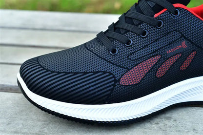 2025 new spring trend sports men's shoes Lace-up thick sole casual fashion shoes Large size Wear skid resistance - AMULET RING STORE