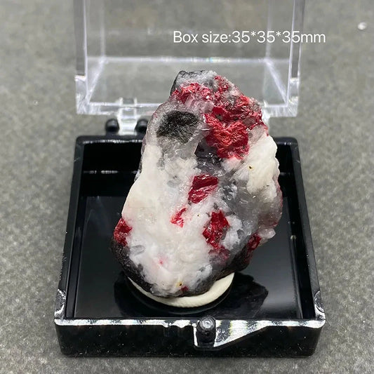 Best！100% natural red cinnabar ， raw stone mineral specimen quartz stone Healing crystal gem home decoration - AMULET RING STORE