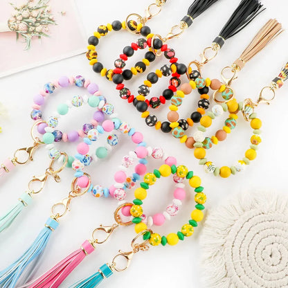 117pcs/Lot Hexagonal Printed/Round/Spacer Bead/Rhinestone Combination Set For Jewelry DIY Bracelet Necklace Earring Accessories - AMULET RING STORE