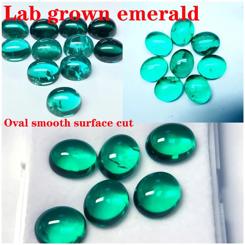emerald Cut Lab Grown Columbia Emerald Natural color for DIY Jewelry Making Materials with Certificate Factory Wholesale price