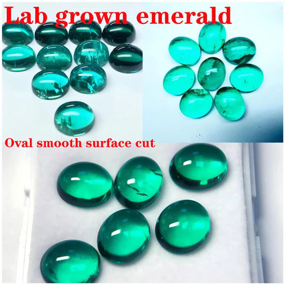 emerald Cut Lab Grown Columbia Emerald Natural color for DIY Jewelry Making Materials with Certificate Factory Wholesale price