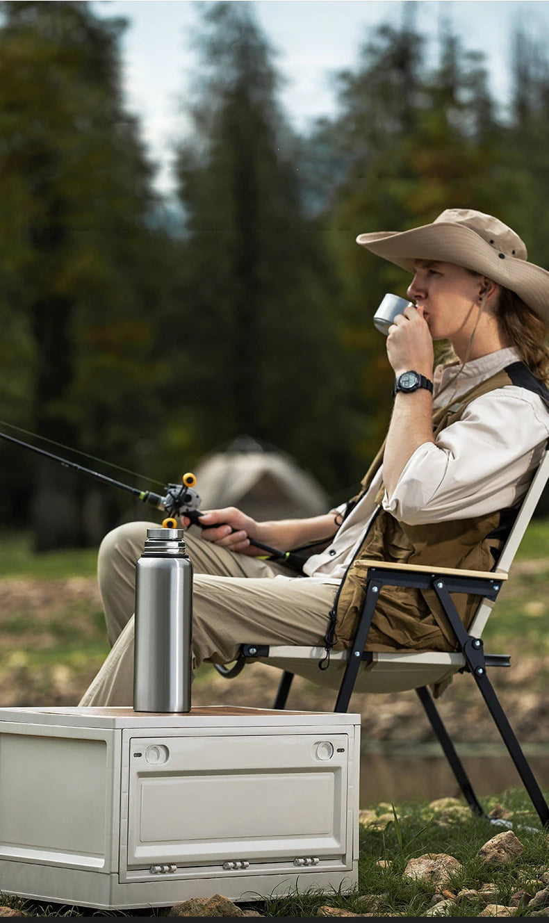 600-1500ml 316 Stainless Steel Thermos Bottle LED Temperature Display Thermal Mug Vacuum Flask Water Bottle For Outdoor Camping - AMULET RING STORE