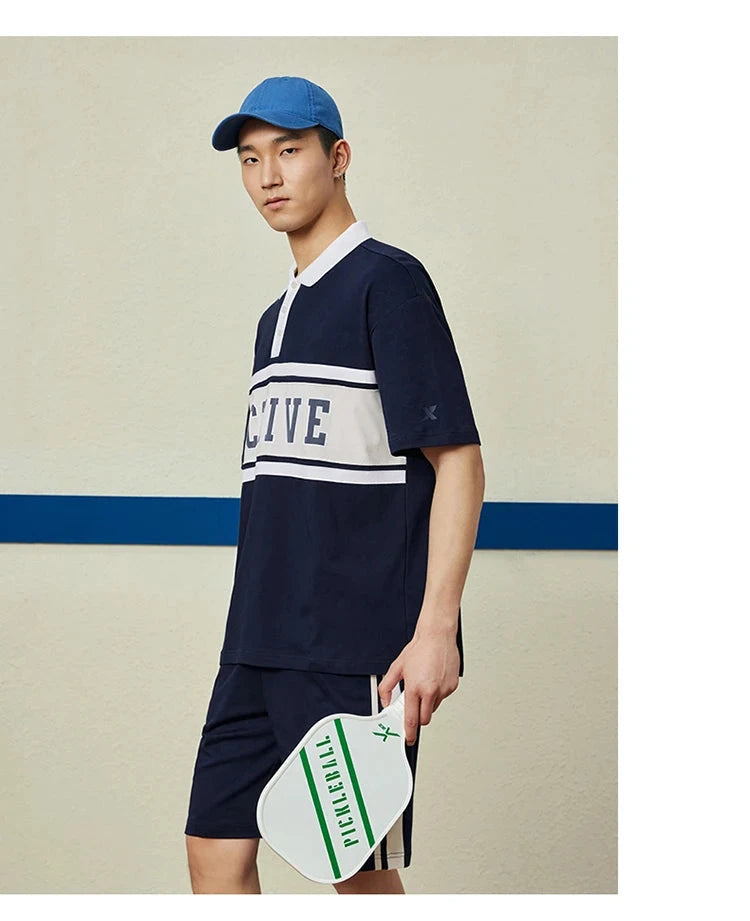 Xtep Knitted Suit For Men And Women 2024 Summer Fashion Sports Suit Soft Quick-Drying  Leisure  Comfortable Suit 8762276A0102