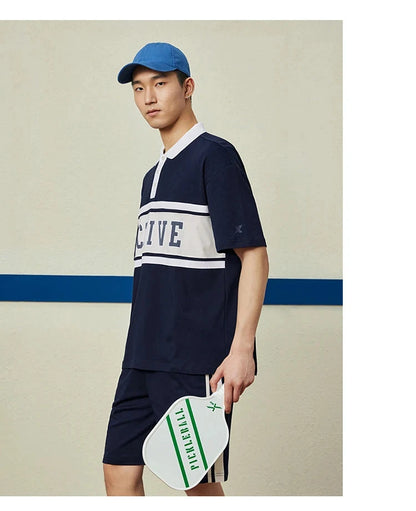 Xtep Knitted Suit For Men And Women 2024 Summer Fashion Sports Suit Soft Quick-Drying  Leisure  Comfortable Suit 8762276A0102