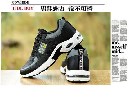 2025 new spring trend sports men's shoes Lace-up thick sole casual breathable fashion shoes Large size Wear skid resistance - AMULET RING STORE