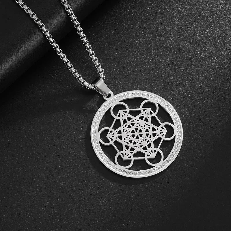 Exquisite Stainless Steel 7 Archangel Seal Necklace