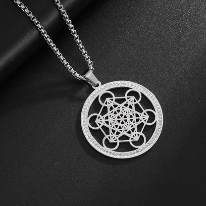 Exquisite Stainless Steel 7 Archangel Seal Necklace