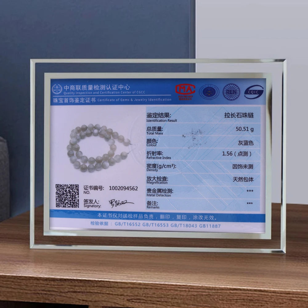 A+++ Natural Silver Grey Moonstone 6-10mm Loose Beads for Jewelry Making Bracelets Stone Beads DIY Accessories - AMULET RING STORE