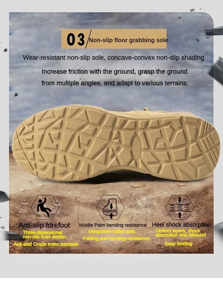 Combat Boot Green Desert Brown Boot Lightweight Training Boots Hiking Boots For Man Tactical Boots Bota Masculina