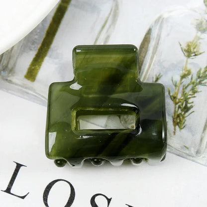 Bgffuy Leopard Korea Acetate Hollow Colorful Mini Hair Claws Crab Hair Clips for Child Girls Hairpins Hair Accessories Barrettes