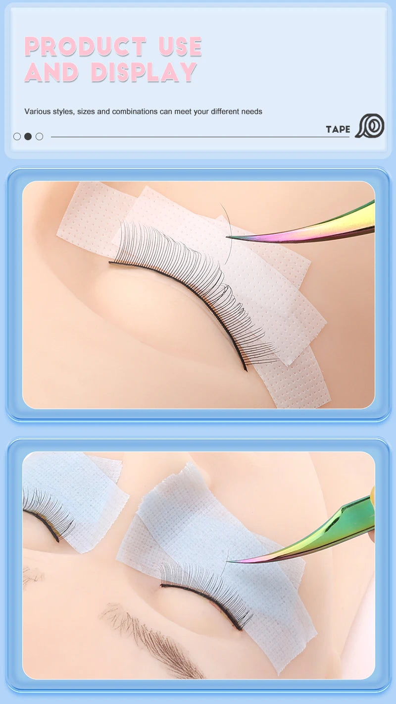 2/4PCS Micropore Eyelash Tape Lashes Lifting Tapes Under Eyes Breathable Easy To Tear Medical Tapes Eyelash Extension Supplies - AMULET RING STORE