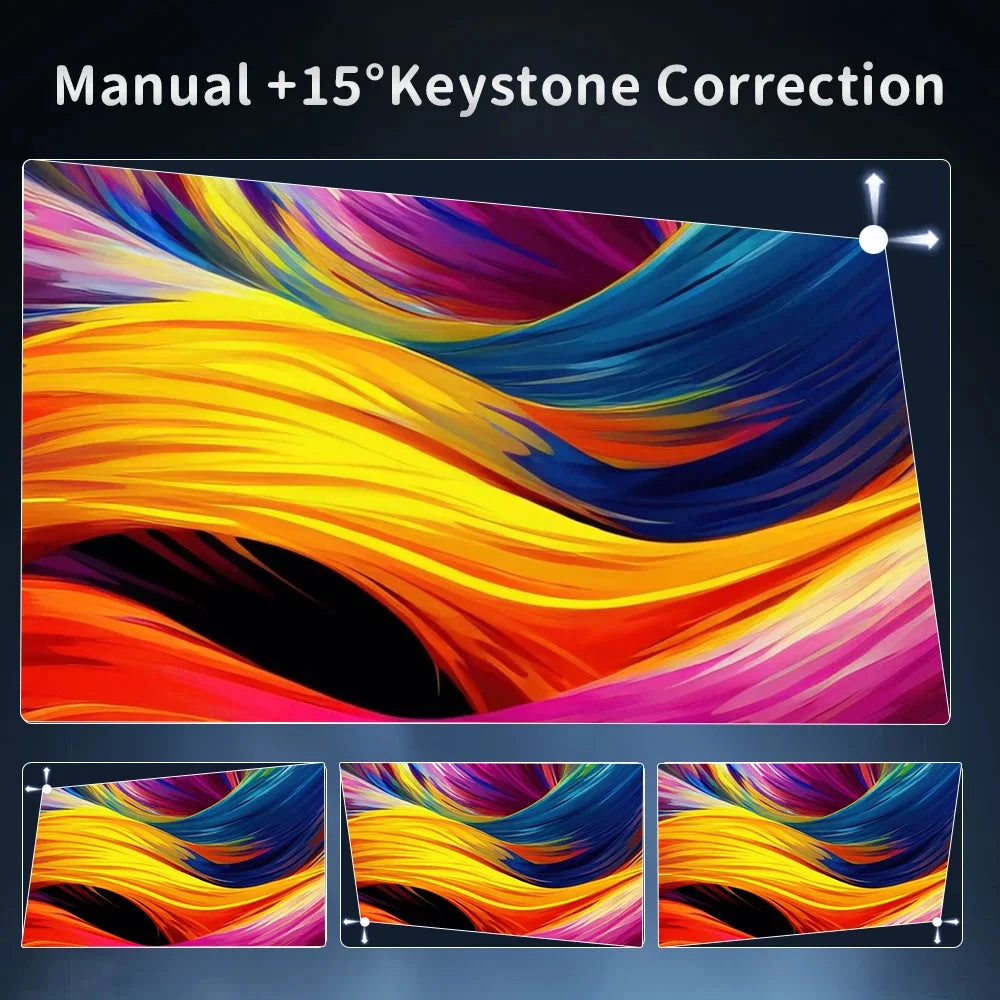 HP330 Portable LED Short Focus Projector 210Ansi 1280*720P Android 11 BT5.0 WIFI Allwinner H716 Halloween Gift Proyector