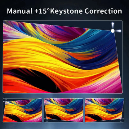 HP330 Portable LED Short Focus Projector 210Ansi 1280*720P Android 11 BT5.0 WIFI Allwinner H716 Halloween Gift Proyector