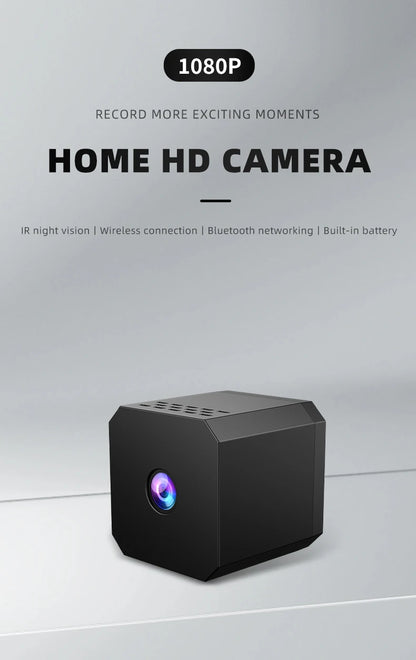 1080P Mini WiFi Camera F1 Wireless Remote Monitor Loop Recording Camera Security Protection Smart Home surveillance camera - AMULET RING STORE