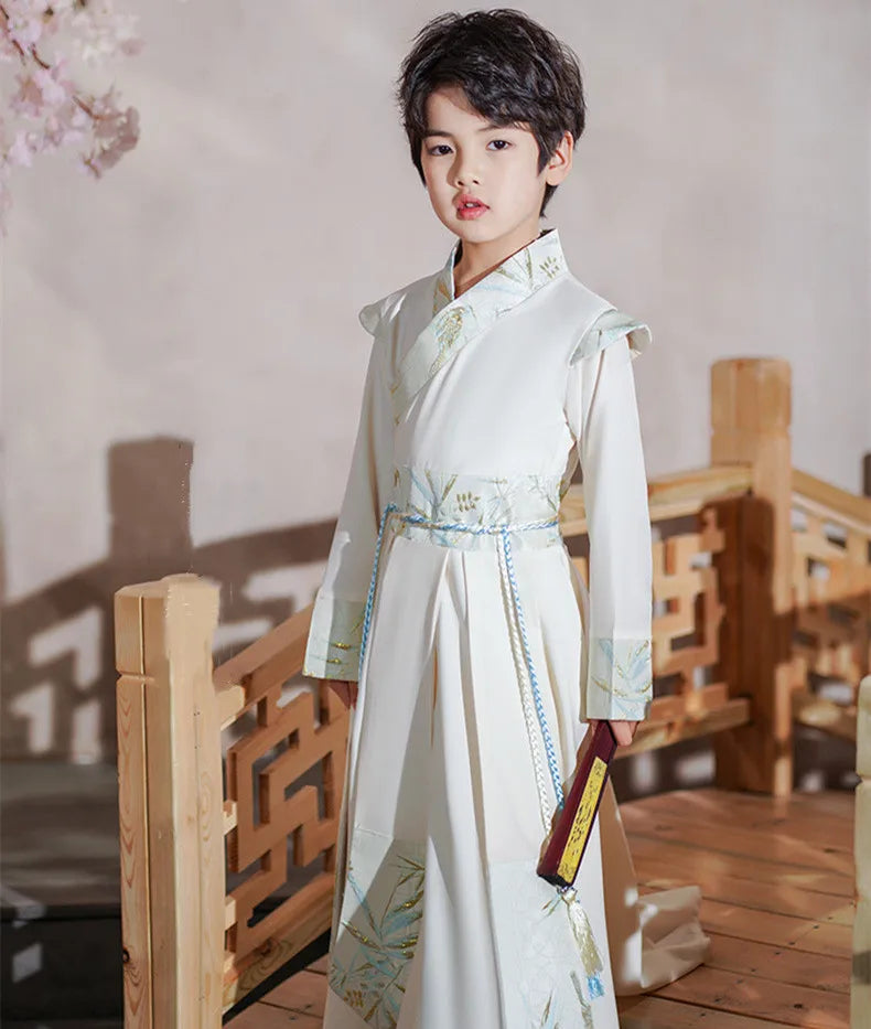 Long Sleeve Boy Hanfu Modern Dress Baby Cosplay Boys Outfit Ancient Stage Kids Clothing Vestidos Casual Children Chinese Costume