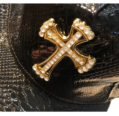 Leather Hip Hop Hat Street Personality Fashion Play Cool Baseball Cap Stage Show Hip Hop Dance Unisex Flat Brim Hats - AMULET RING STORE