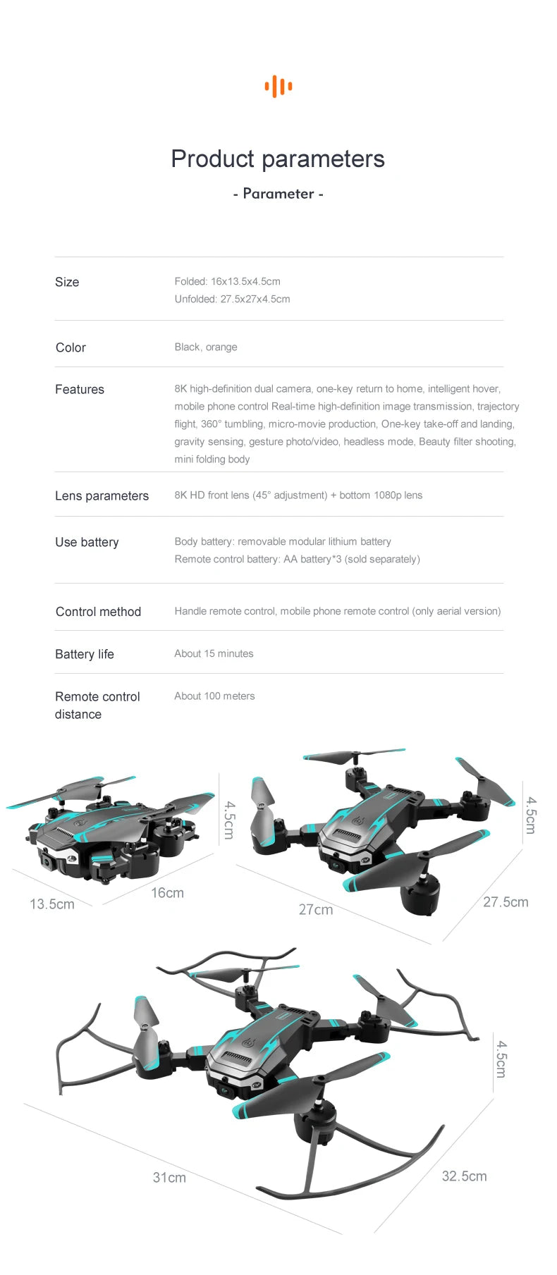 G6 Pro GPS Professional Drone 8K HD Dual-Cameras Aerial Photography Omnidirectional Obstacle Avoidance Quadrotor RC Distance 5KM