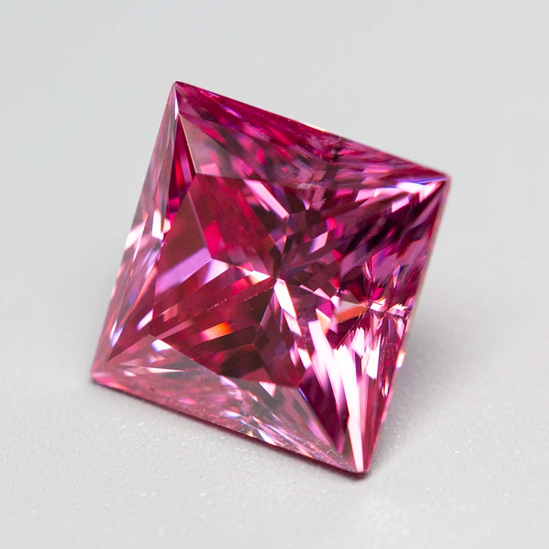 Pink Moissanite Stones with GRA Certificate Round/Pear/Oval/Emerald/Heart/Cushion/Princess/Asscher/Radiant Cut