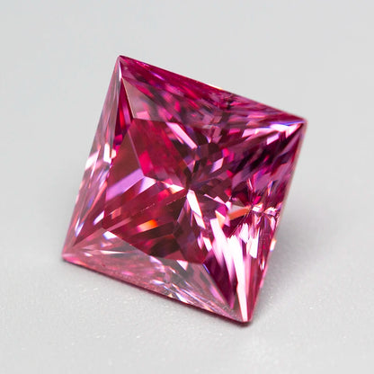 Pink Moissanite Stones with GRA Certificate Round/Pear/Oval/Emerald/Heart/Cushion/Princess/Asscher/Radiant Cut