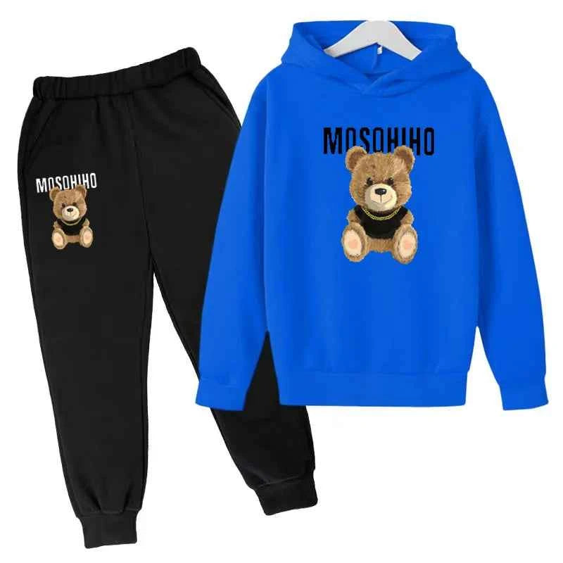 Fall/Winter 2024 Sports Kids Hoodie Set Sunshine Boys & Girls Casual Kids Top + Pants in Multiple Color Options for Ages 3-13