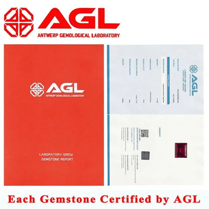 Lab Grown Ruby Pigeon Blood Red Color For Jewelry Diy Making Main Materials Selectable Certificate