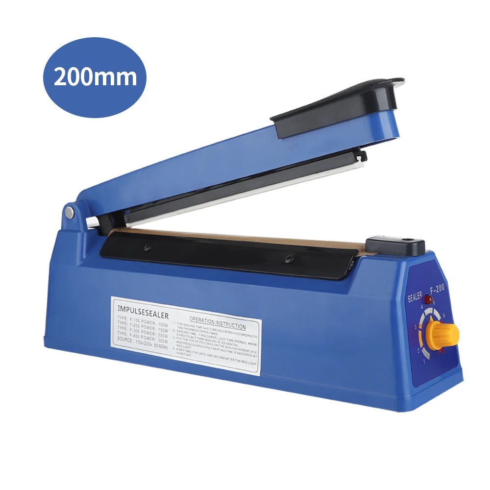 Impulse Sealer Manual Heat Sealer Machine for 8 inch Plastic Bags, Shrink Wrap Bag Sealers Vacuum Sealer Packaging Machine - AMULET RING STORE