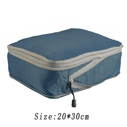 Travel Compression Packing Cubes Suitcase Luggage Organizer Set Zipper Foldable Storage Bag for Clothes Shoes Travel Accessories - AMULET RING STORE