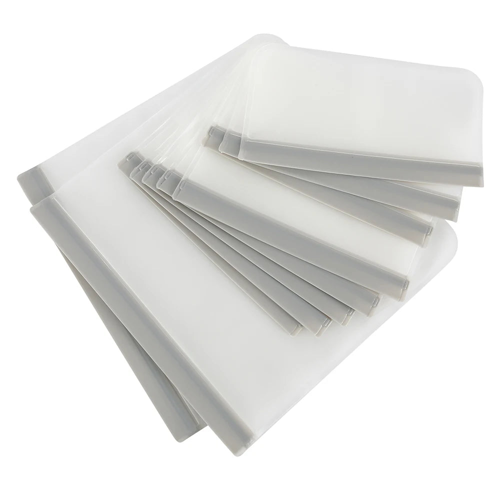 10Pcs Silicone Food Storage Bag Leakproof Reusable Stand Up Zip Shut Bag Cup Fresh Bag Food Storage Bag Fresh Wrap - AMULET RING STORE