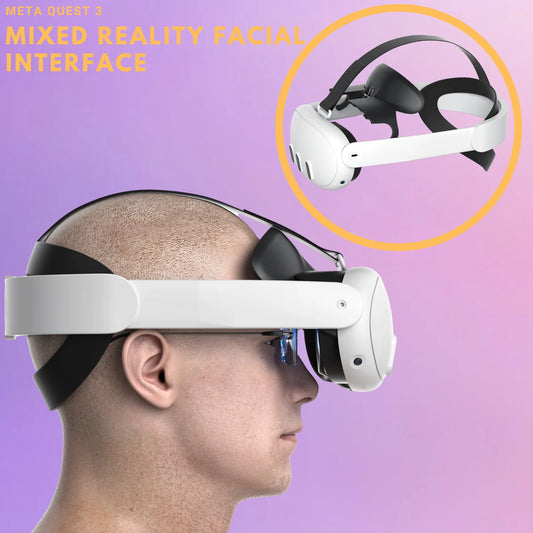 Mixed Reality Facial Interface for Meta Quest 3 Pro Style Facial Interface Open XR Gasket Replacement (Headstrap not Included) - AMULET RING STORE
