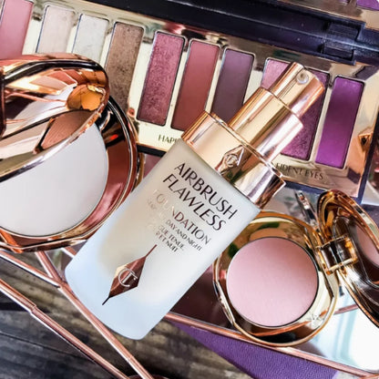 Oil Control Waterproof Puffs Cosmetics Moisturizing Setting Powder Make Up Matte Glitter Eyeshadow Fashion Eye Shadow Makeup - AMULET RING STORE